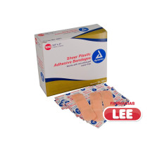 SHEER PLASTIC ADHESIVE BANDAGES 3/4" X 3" X 100 (POR UNIDAD)
