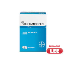 ACETAMINOFEN BAYER 500MG X 100 TABLETAS (POR UNIDAD)