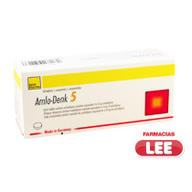 AMLODIPINO DENK 5MG X 50 COMP. (POR UNIDAD)