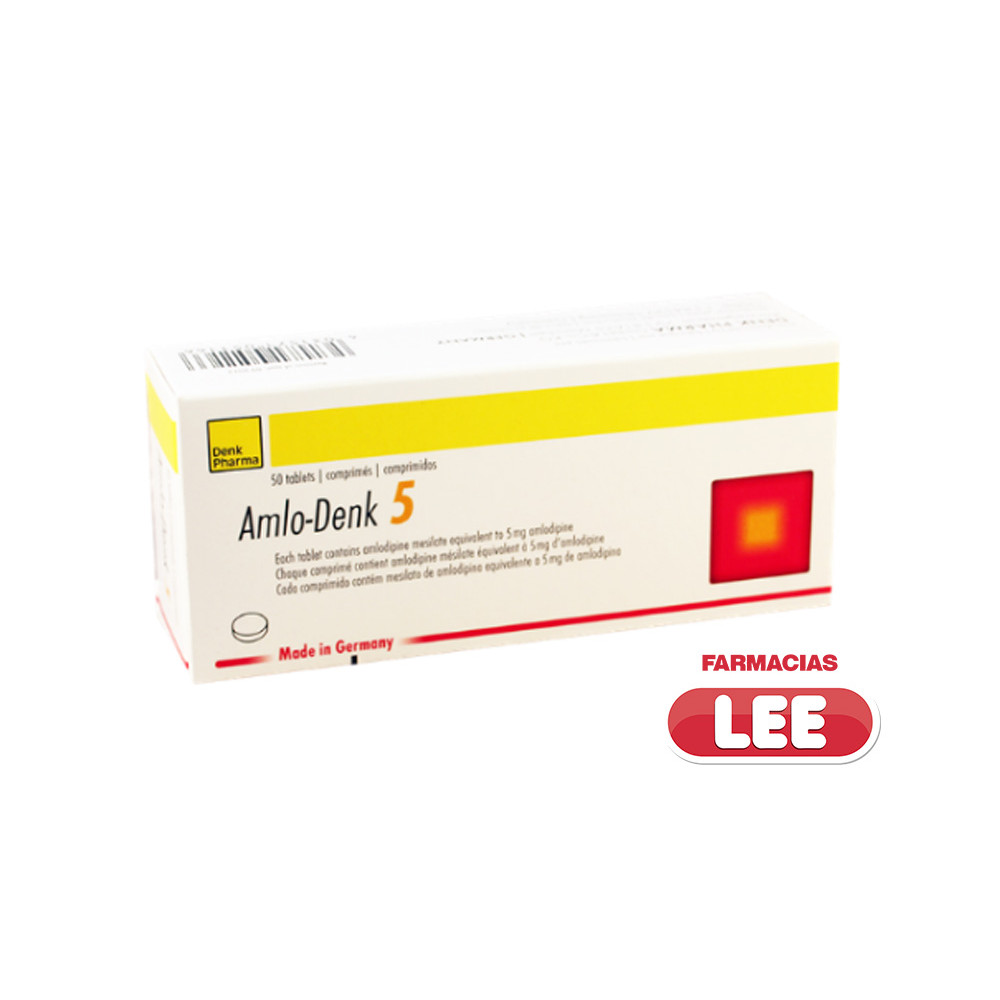 AMLODIPINO DENK 5MG X 50 COMP. (POR UNIDAD)
