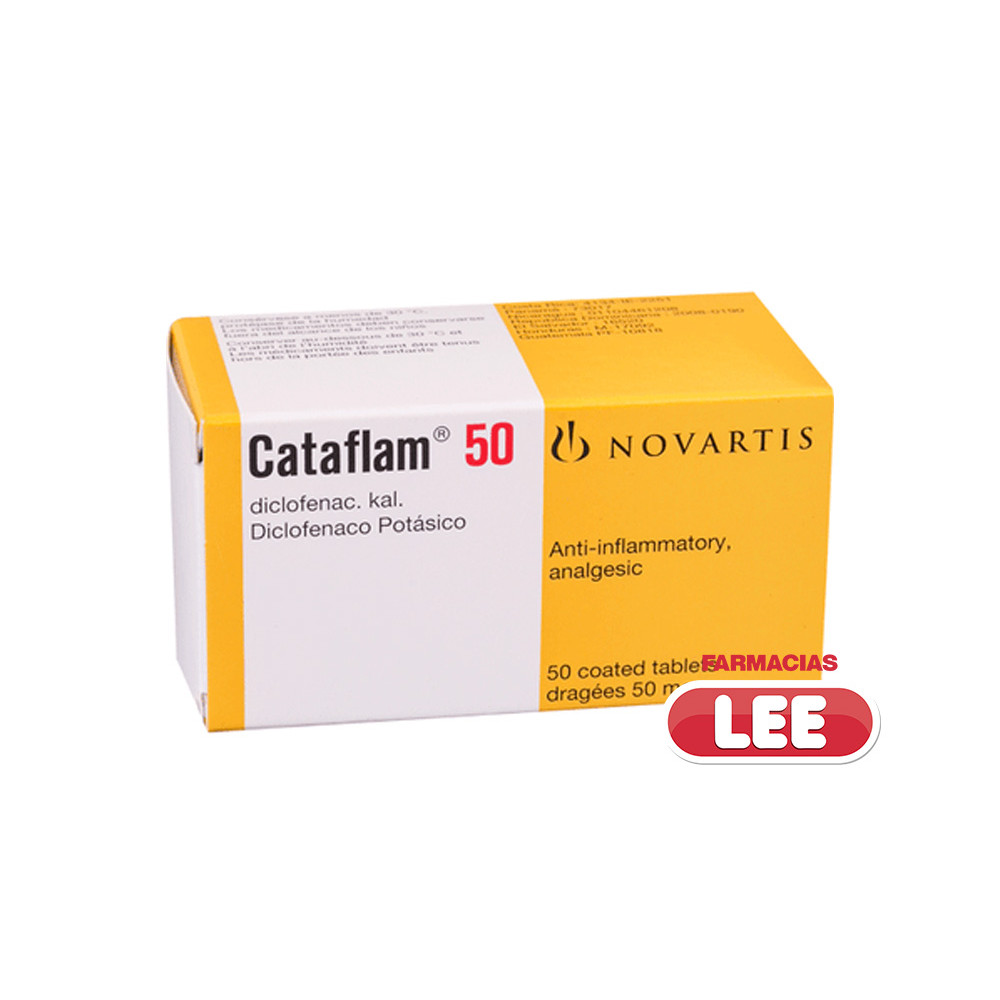 CATAFLAM 50 MG X 50 GRAGEAS(POR UNIDAD)