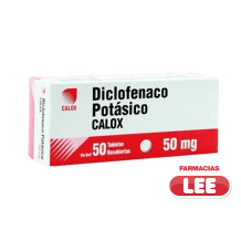 DICLOFENAC POTASICO 50 MG X 50 TAB (CALOX) (POR UNIDAD)