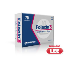 FOLACIN 5 MG. X 70 (POR UNIDAD)