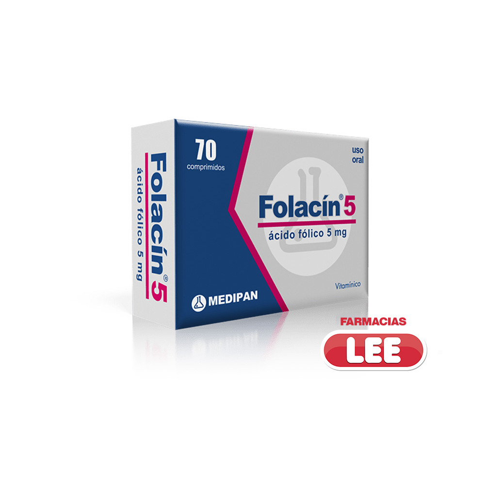 FOLACIN 5 MG. X 70 (POR UNIDAD)