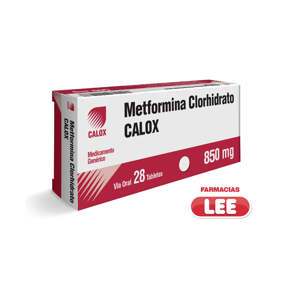 METFORMINA 850 X 28 TAB (CALOX) (POR UNIDAD)