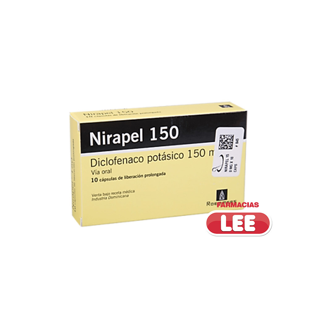 NIRAPEL 150 MG X 100 CAP (POR UNIDAD)