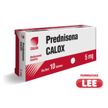 PREDNISOLONA 5 MG X 30 TAB (CALOX) (POR UNIDAD)