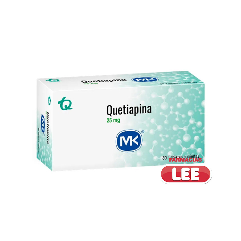 QUETIAPINA MK 25 MGX 30 TABS (POR UNIDAD)