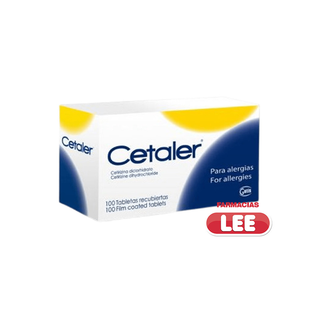 CETALER 10 MG. X 100 TAB (POR UNIDAD)