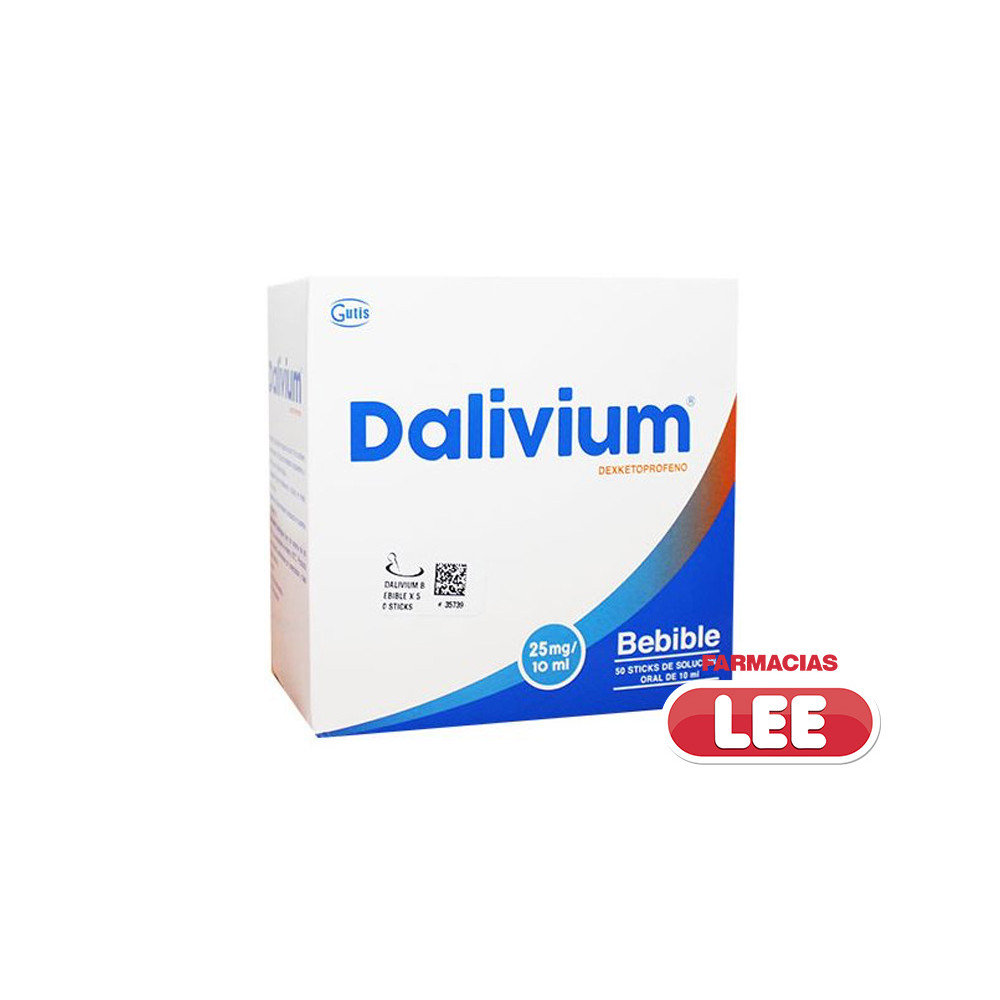 DALIVIUM BEBIBLE 25 MG X 50 STICKS SOL.ORAL 10 ML (POR UNIDAD)