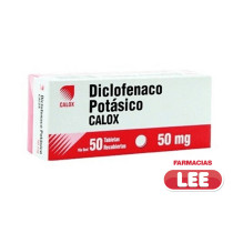 DICLOFENAC POTASICO 50 MG X 50 TAB (CALOX) (POR UNIDAD)