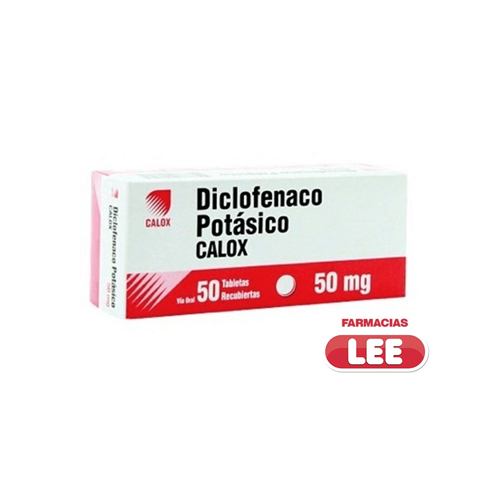 DICLOFENAC POTASICO 50 MG X 50 TAB (CALOX) (POR UNIDAD)