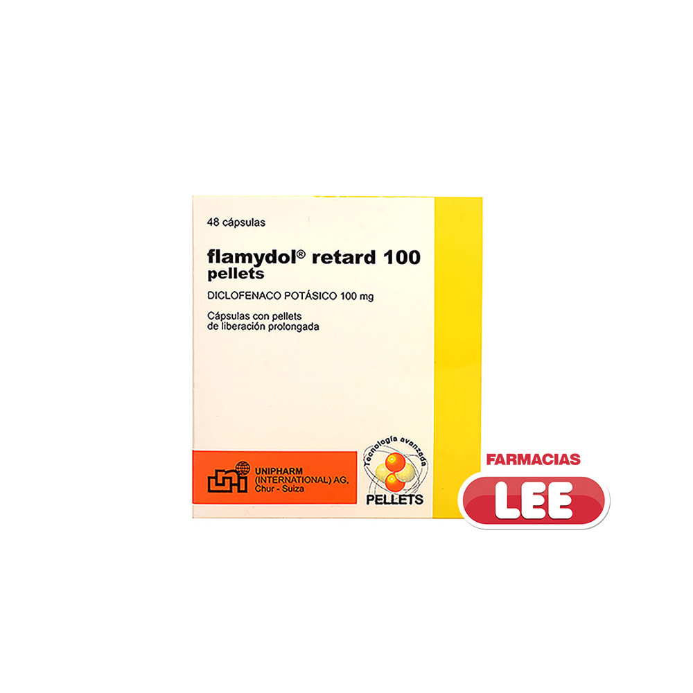 FLAMYDOL RETARD 100 MG X 48 CAP (POR UNIDAD)