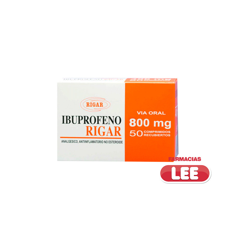 IBUPROFENO 800MG X 50 TAB (RIGAR) (POR UNIDAD)