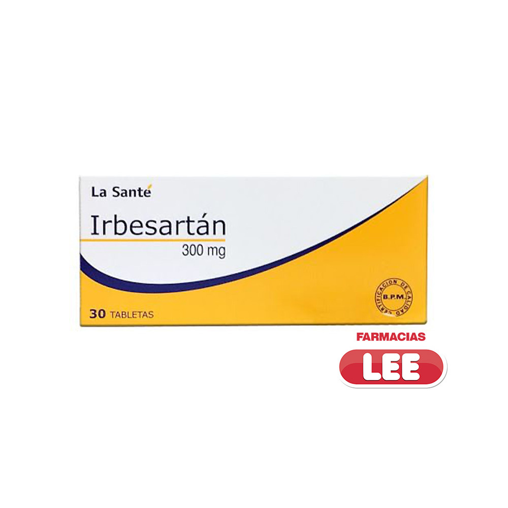 IRBESARTAN 300 MG X 30 TAB (POR UNIDAD)