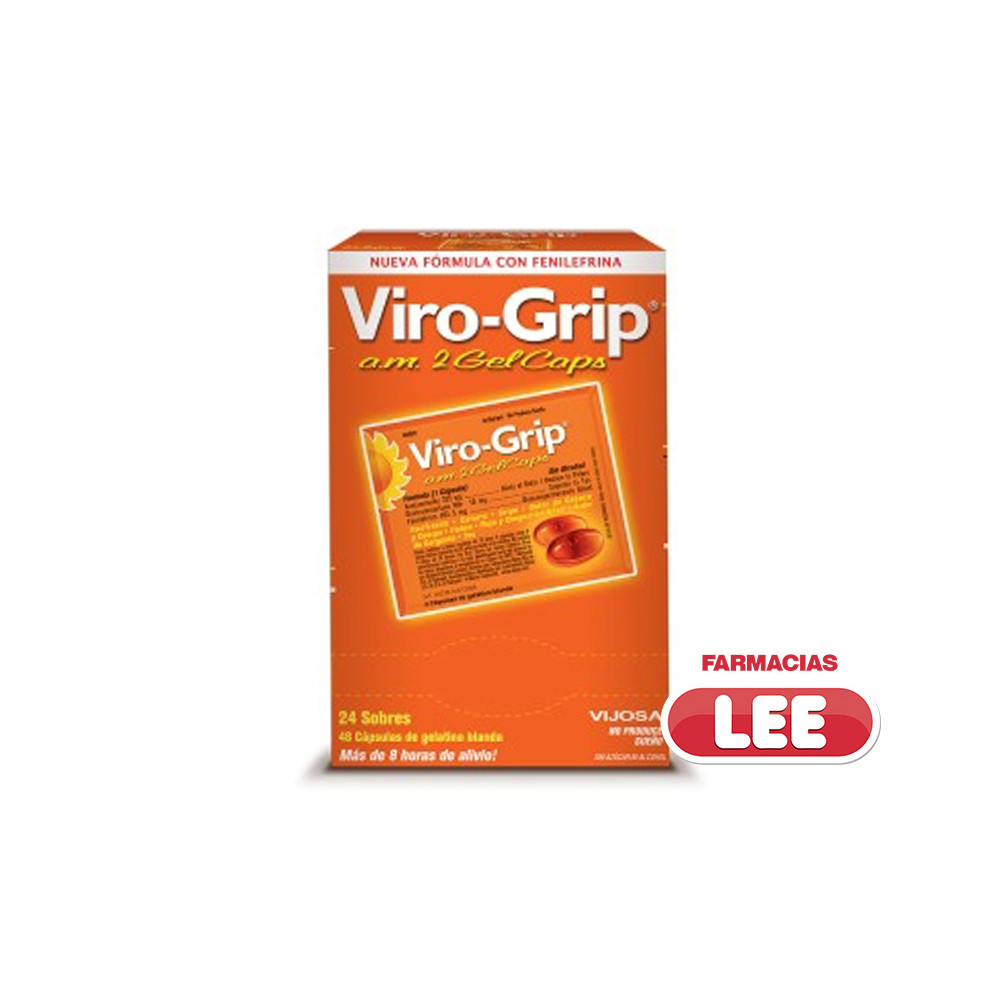 VIRO GRIP AM 2 GELCAPS CAJA X 24 SOBRES (POR UNIDAD)