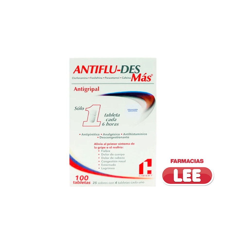 ANTIFLU-DES-MAS X 100U (POR UNIDAD)