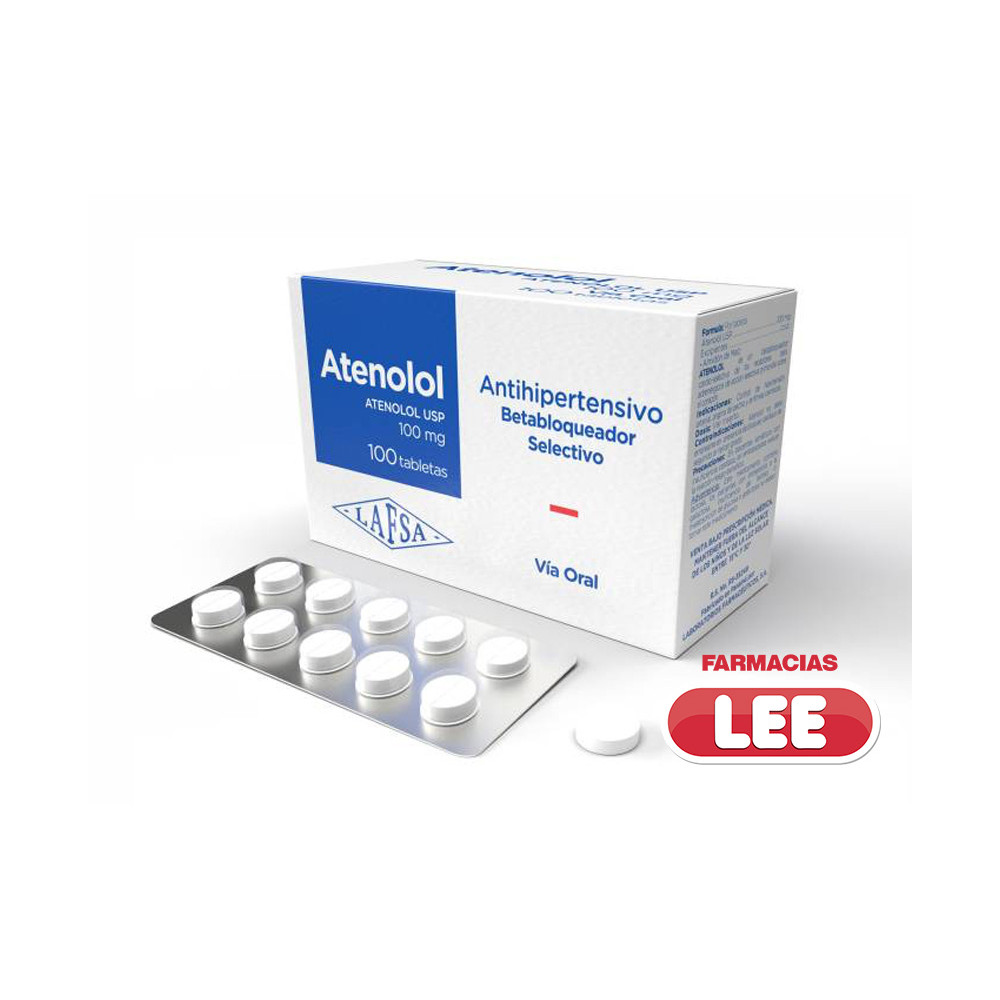 ATENOLOL 100 MG TAB. X1000 LAFSA (POR UNIDAD)