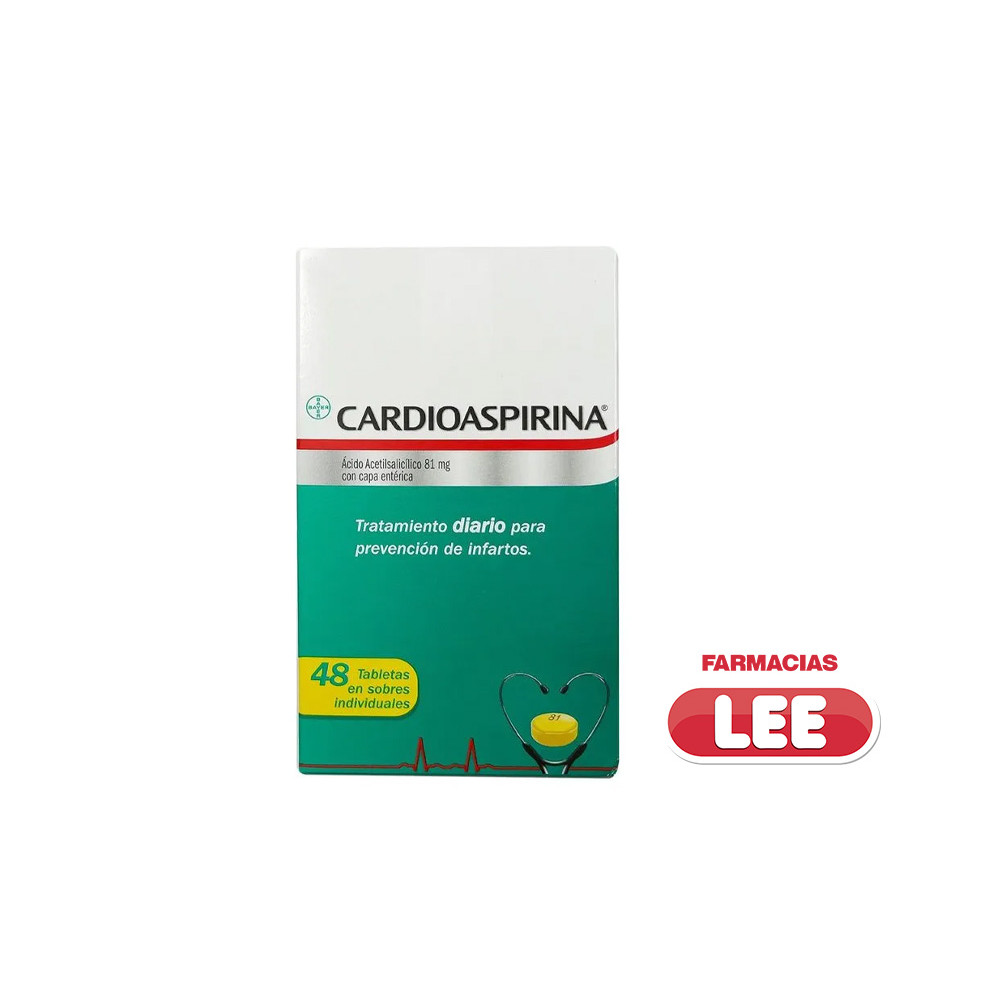 CARDIOASPIRINA 81MG X 48 TAB (POR UNIDAD)