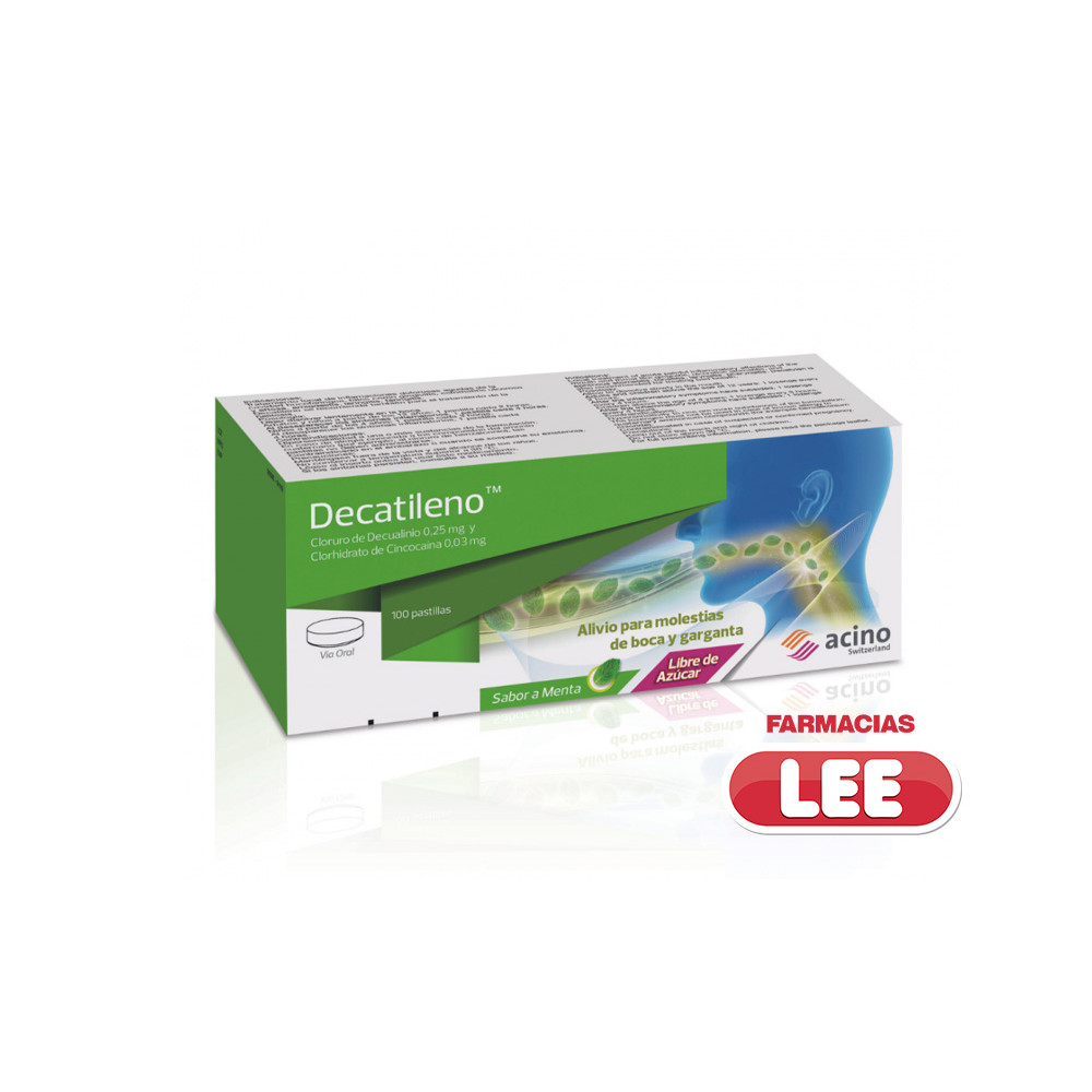 DECATILENO 0.25/0.3 MG X 100 TAB (POR UNIDAD)