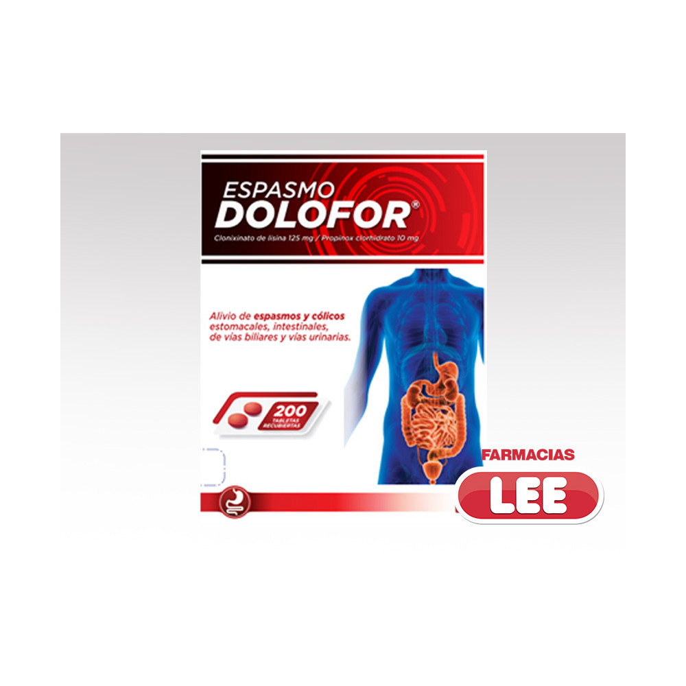 ESPASMO DOLOFOR X 200 TABLETAS. (POR UNIDAD)