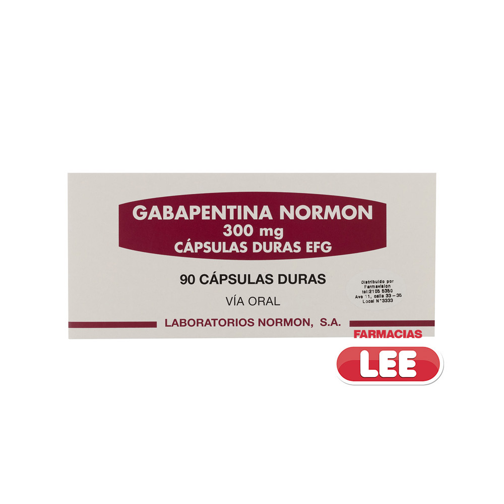 GABAPENTINA 300 MG X 90 COMP (NORMON) (POR UNIDAD)