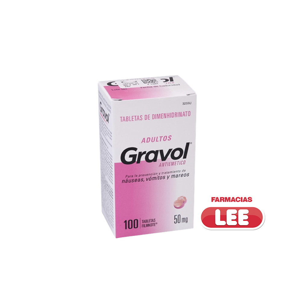 GRAVOL 50 MG X 100 TAB (POR UNIDAD)
