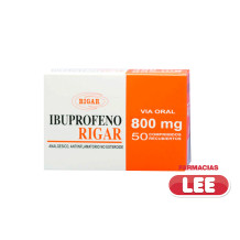 IBUPROFENO 800MG X 50 TAB (RIGAR) (POR UNIDAD)