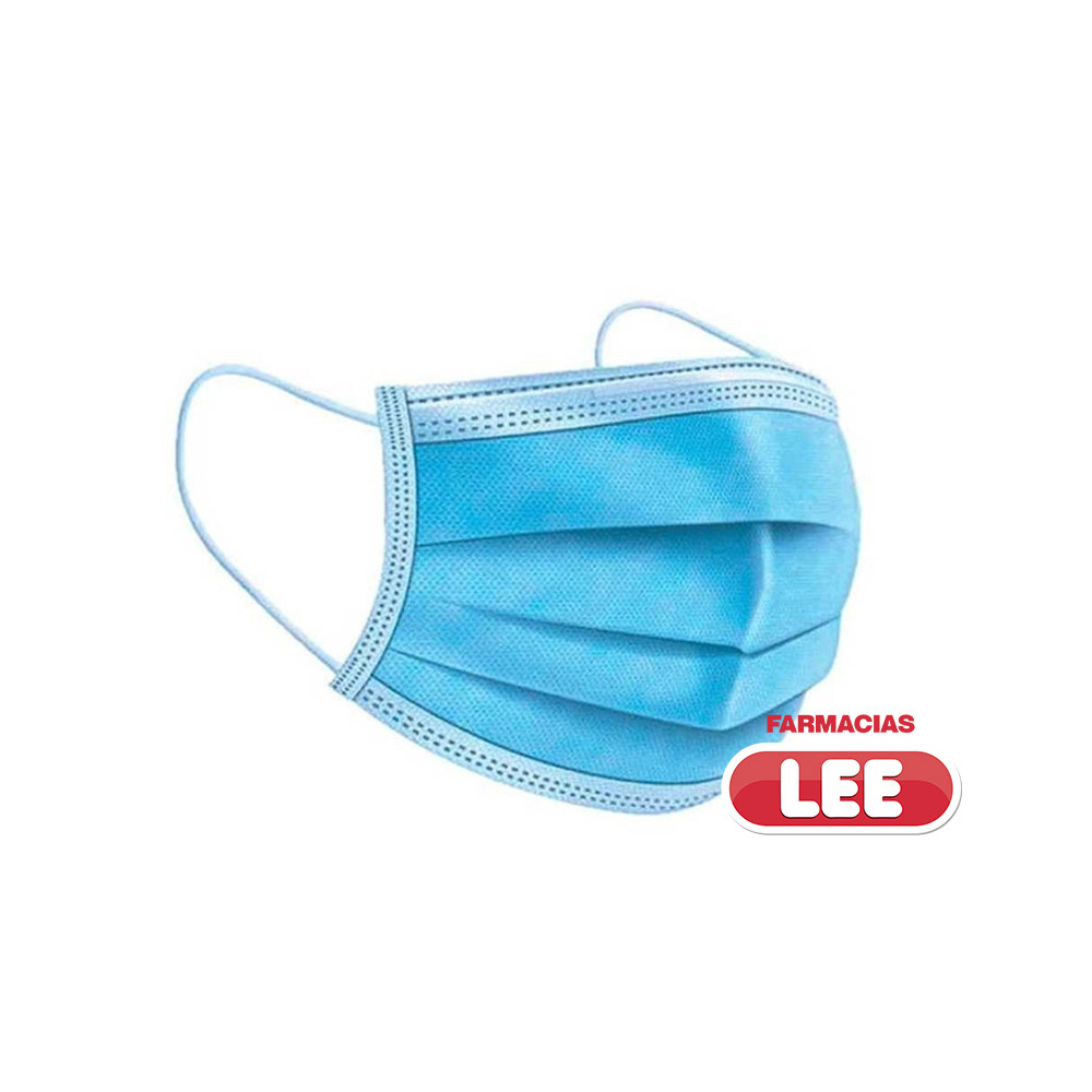 MASCARILLA QUIRURGICA DESECHABLE RECTANGULAR X 50 UNI (POR UNIDAD)