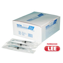 NIPRO JERINGA 3ML X 21G X 1-1/2" X 100 POR UNIDAD