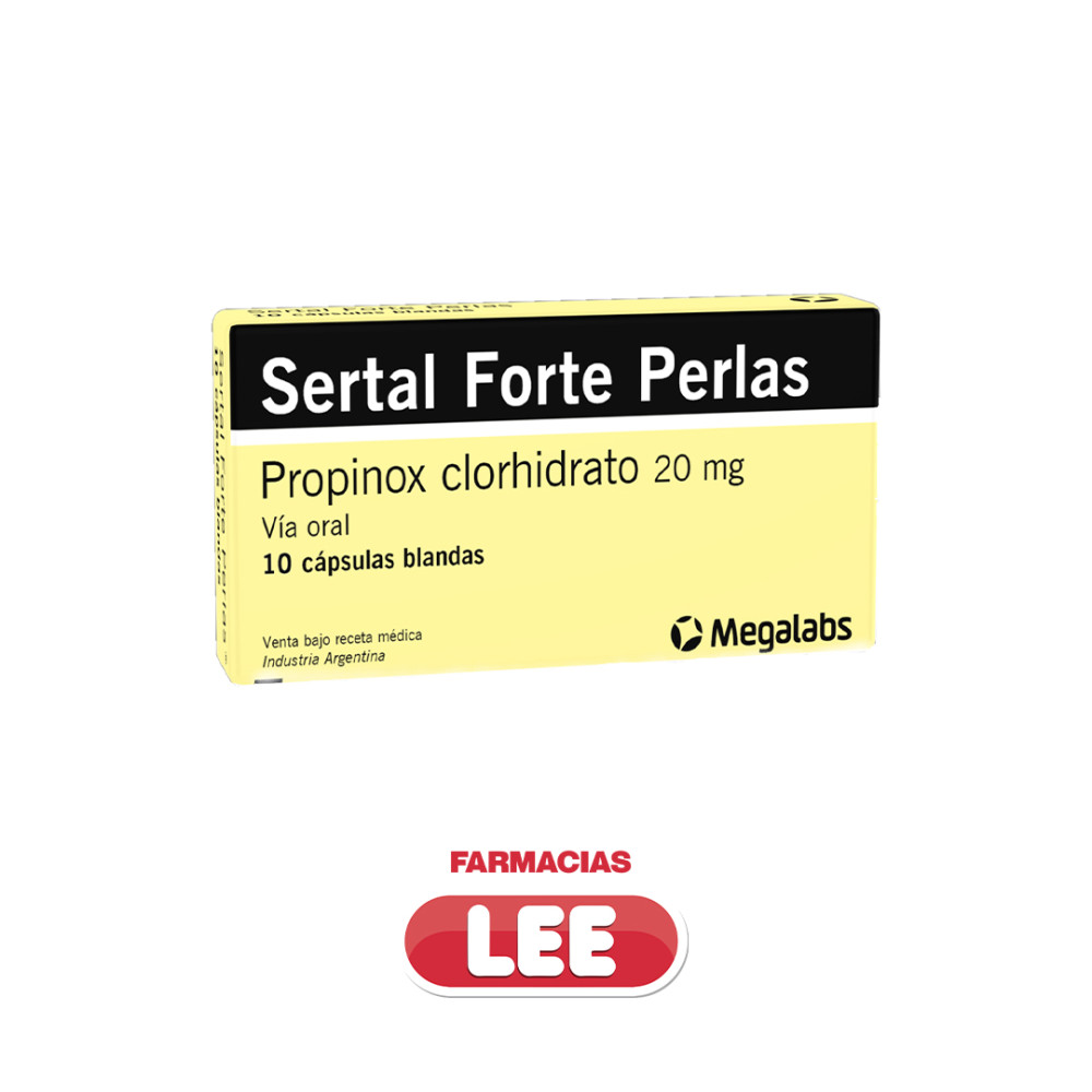 SERTAL FORTE PERLAS 20 MG X 10 CÁPSULAS (POR UNIDAD)