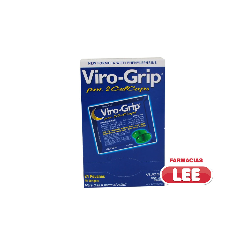 VIRO GRIP PM 2 GELCAPS CAJA X 24 SOBRES (POR UNIDAD)