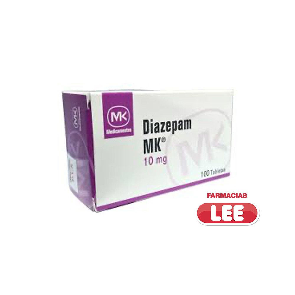 DIAZEPAM 10 MG X 100 TAB (MK) (POR UNIDAD)